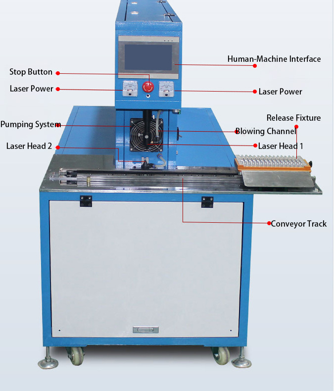 Electric Slide Table CO₂ Laser Wire Stripping Machine CLS60-D