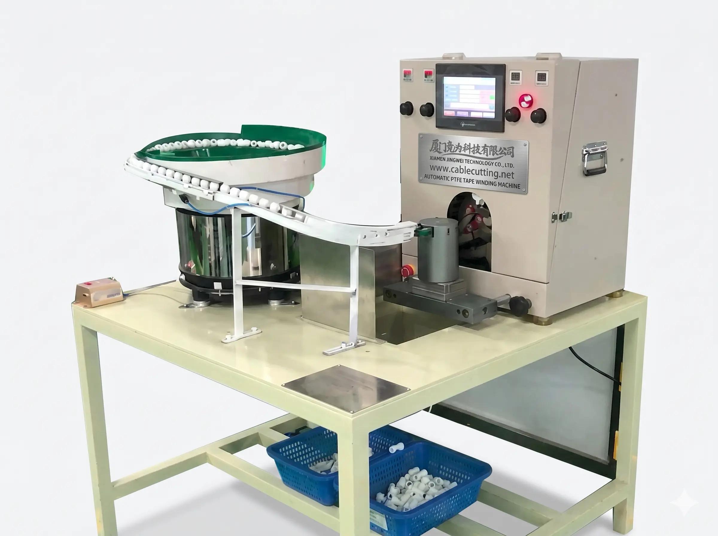 ماكينة لف شريط PTFE الأوتوماتيكية WPM-1310 | حل صناعي متطور من JINGWEI