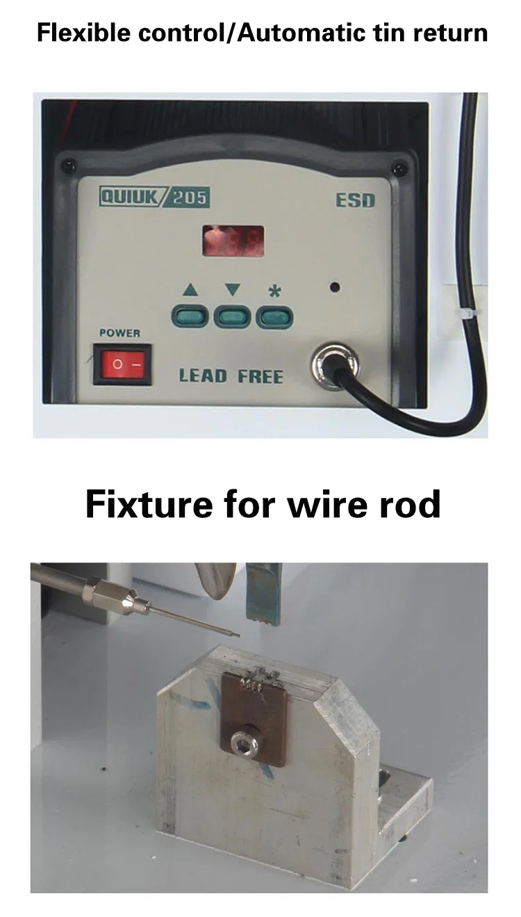 آلة لحام موصل القدم الصغيرة متعددة الوظائف ، آلة لحام القصدير ثنائي الفينيل متعدد الكلور / LED / الروبوت ، آلة لحام المحطة الطرفية Usb Typec Mirco