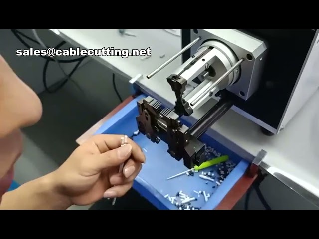 High-Precision Semi-Auto RG-58 RG-6 Coaxial Cable Stripping Machine