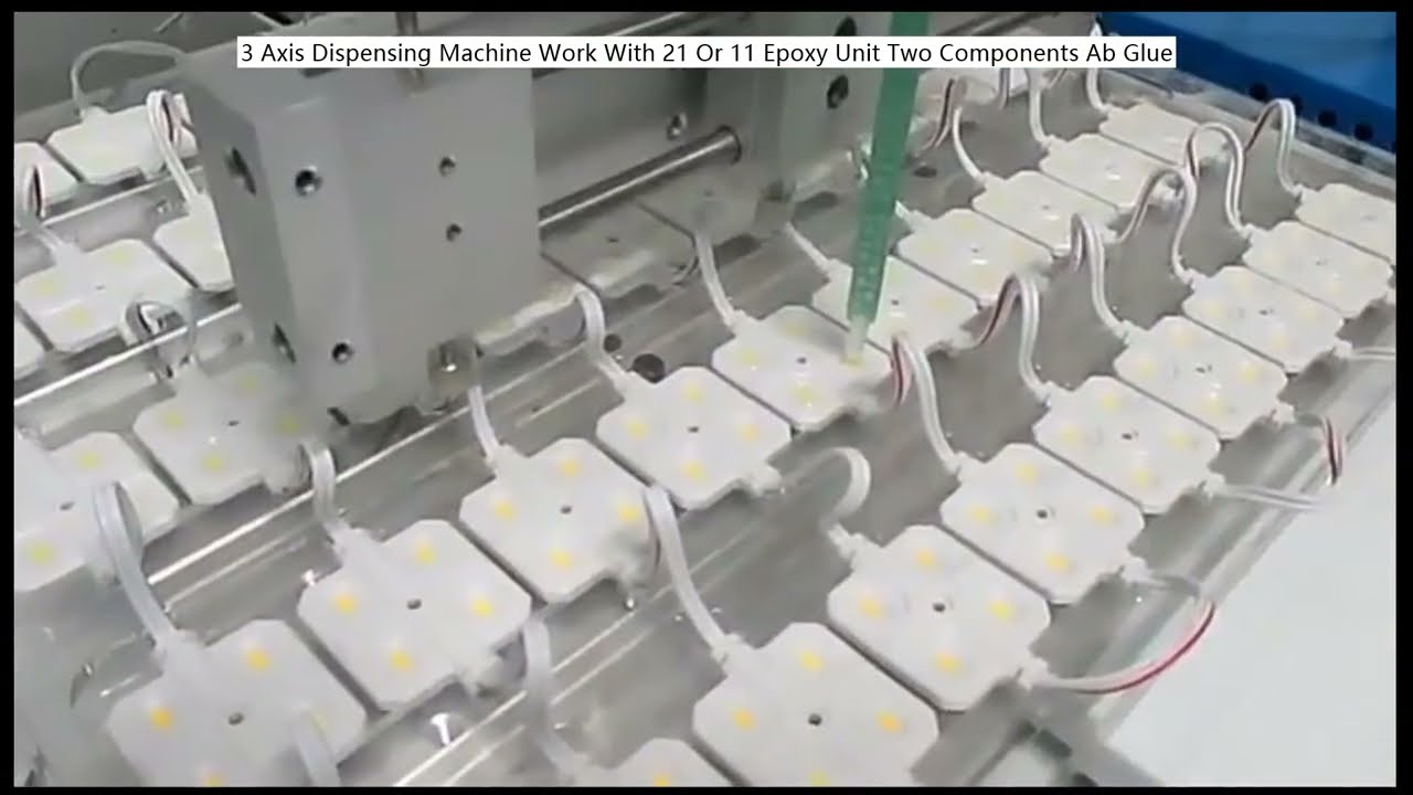 3-Axis Dispensing Machine for 21 or 11 Epoxy Unit Two-Component AB Glue