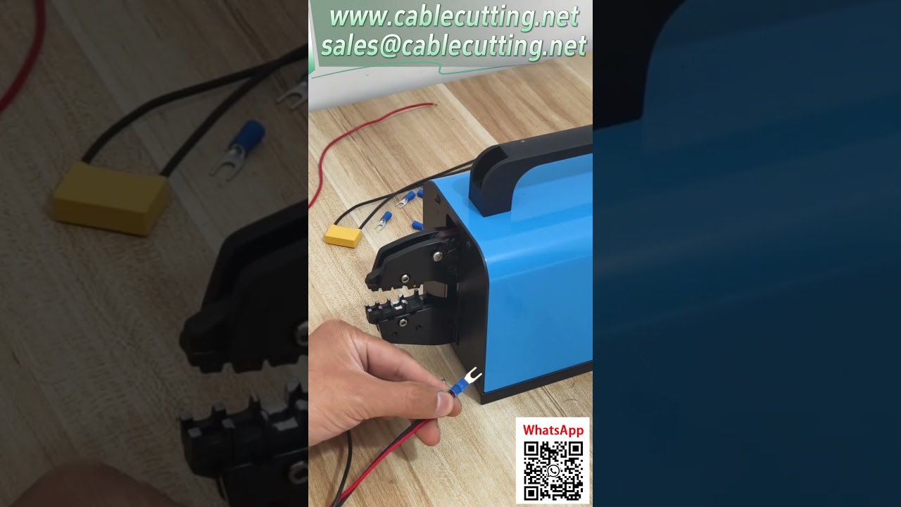 16M Vertical Terminal Crimping Machine with Interchangeable Dies