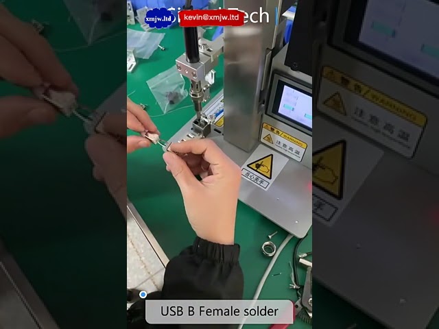 ماكينة لحام كابلات USB شبه أوتوماتيكية – أداة لحام Type-C وكابلات الشحن