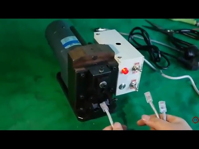 ماكينة تجعيد طرف كابل الشبكة LAN – آلة تجعيد رأس RJ45 البلوري