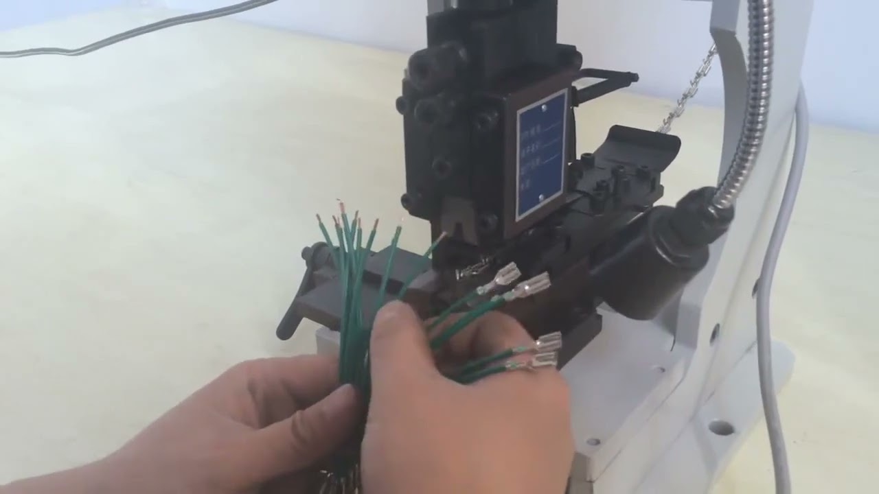 Automatic Terminal Crimping Machine with Horizontal-Vertical-Single Grain Mold Optional 1-5T-2-0T Wire