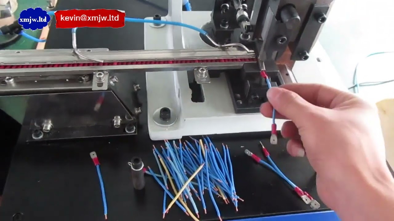 Automatic Loose Terminal Crimping Machine with Vibration Bowl Feeder for Single Lug Crimping