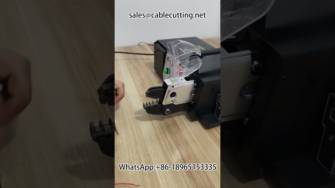 ماكينة كرمبة أطراف كهربائية آلية لكرمبة مشابك التمساح بدقة عالية