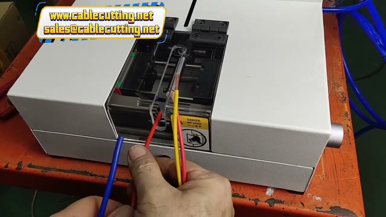 Pneumatic Wire Full and Half Stripping Machine with Fixed Blade