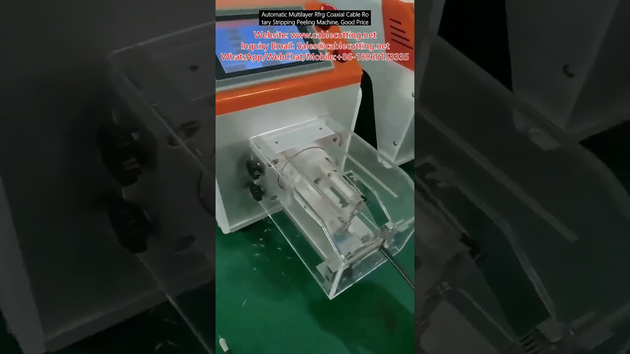 Automatic Multilayer RF-RG Coaxial Cable Rotary Stripping and Pealing Machine