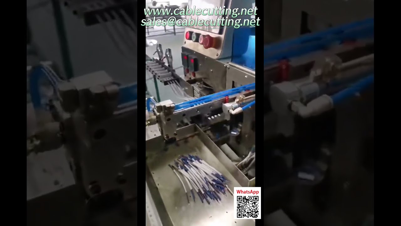 Automatic Wire Cutting and Stripping Machine with Coiling and Packaging System