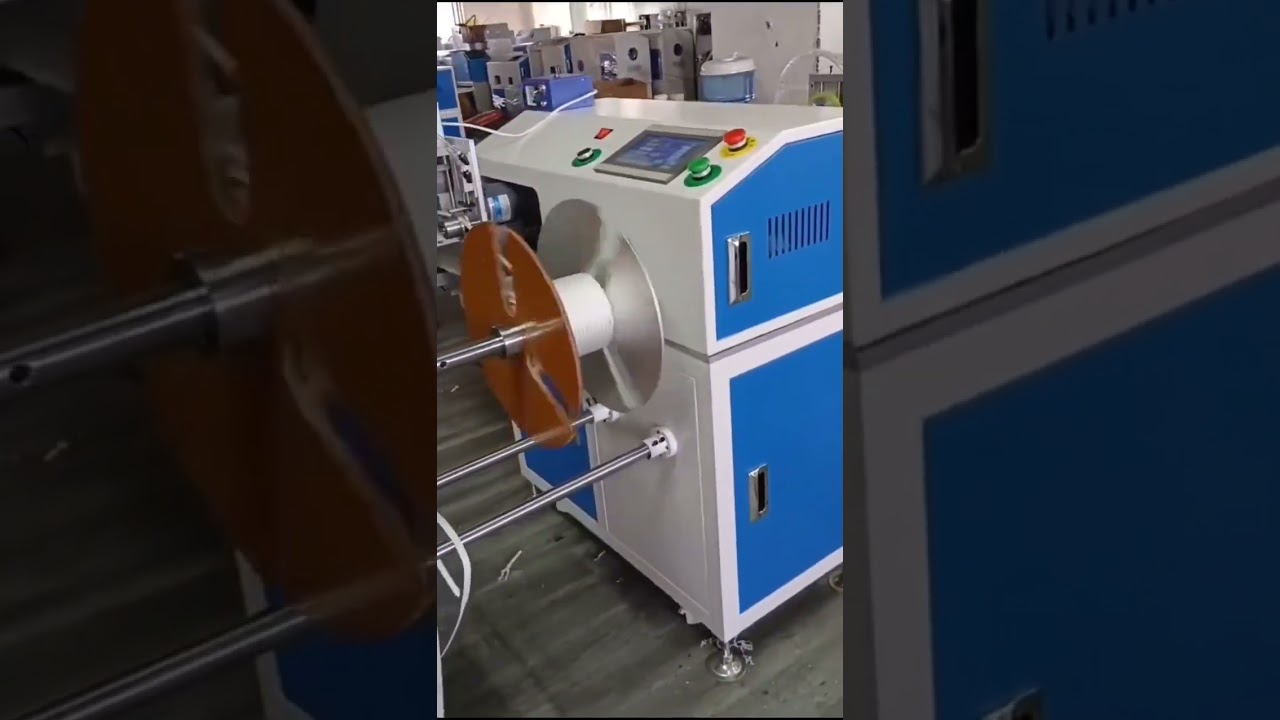 Automatic Meter Counting, Traversing, Hot Cutting & Coiling Machine for Ropes 1mm 16mm Diameter