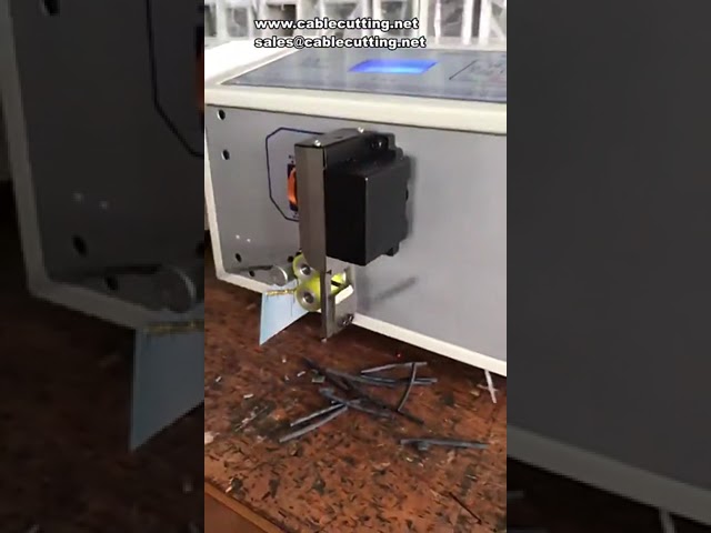 ماكينة قطع وتغليف الأسلاك الأوتوماتيكية QG 200W | قص أنابيب السيليكون والبلاستيك والPVC بدقة عالية