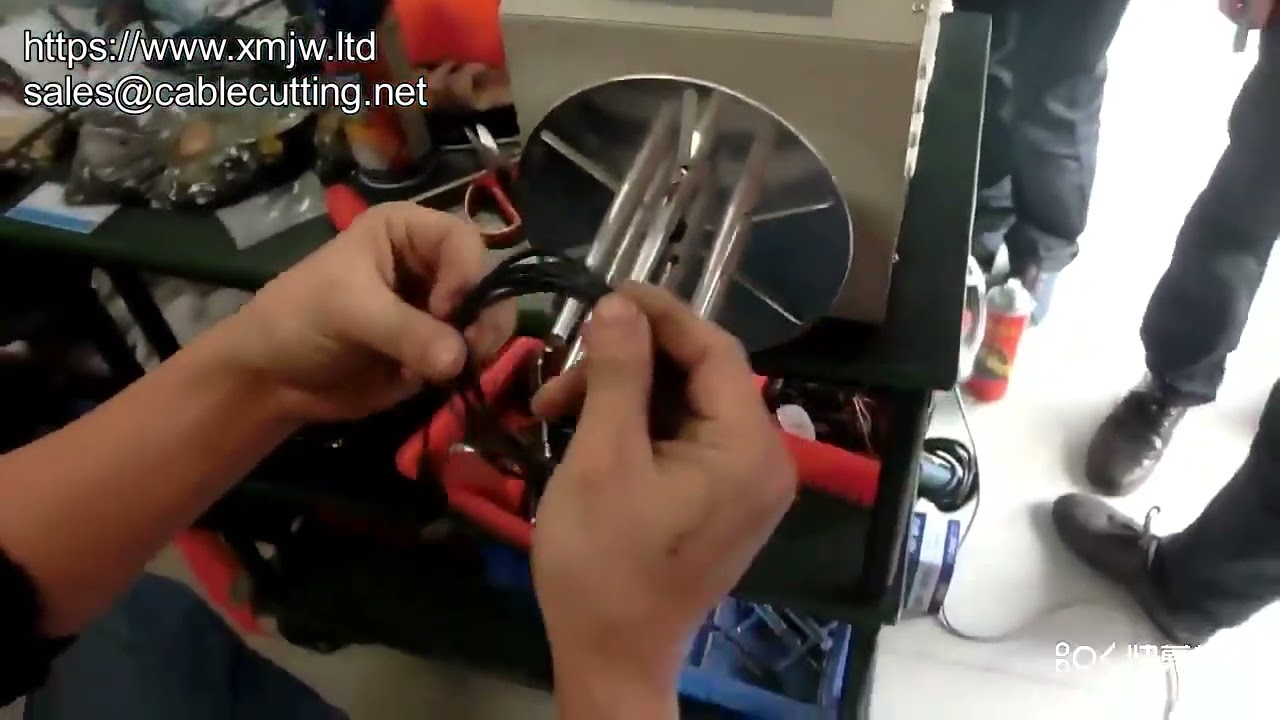 Semi-Automatic Wire Spooling and Cable Coiling Machine for Distribution