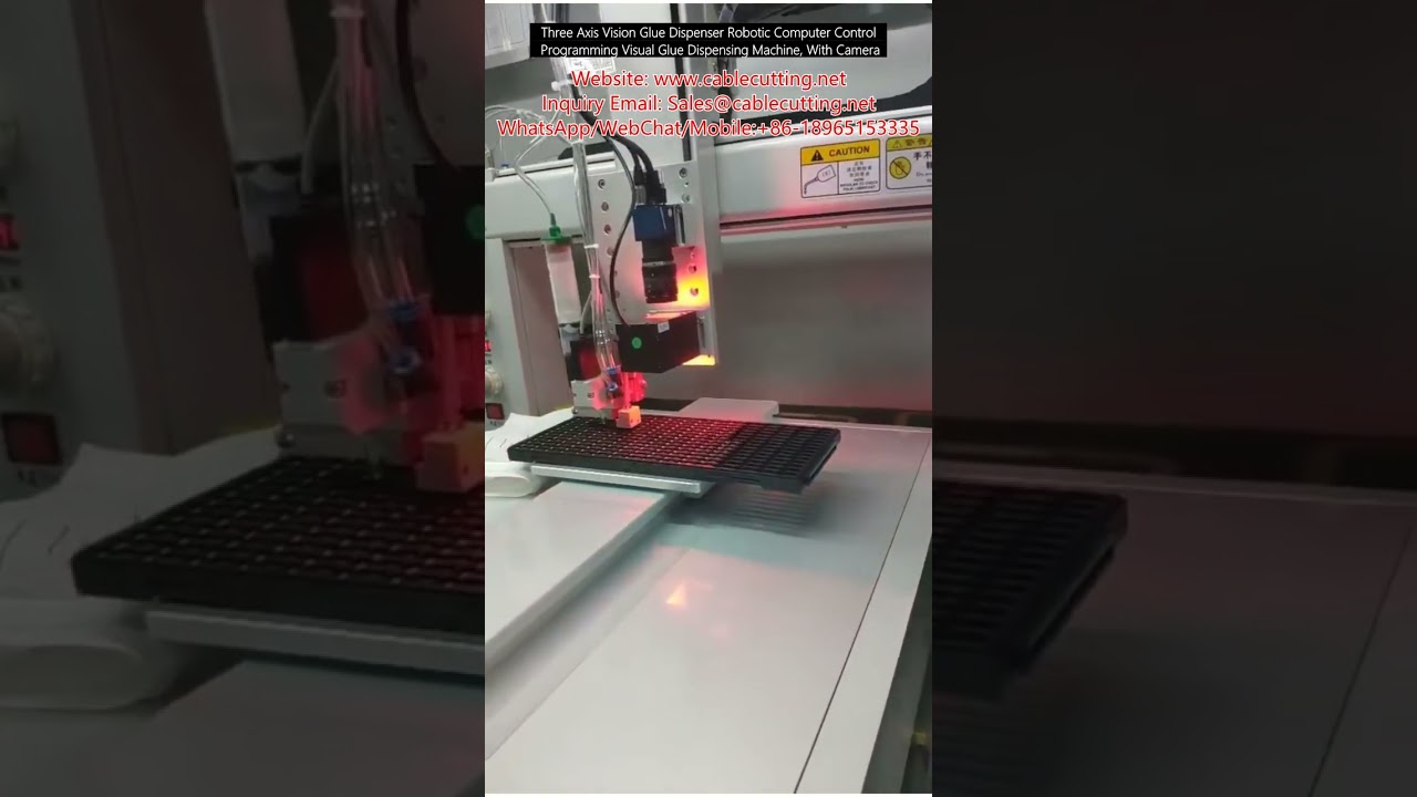 3-Axis Vision Glue Dispenser Robotic Computer Control Programming Visual Glue Dispensing Machine