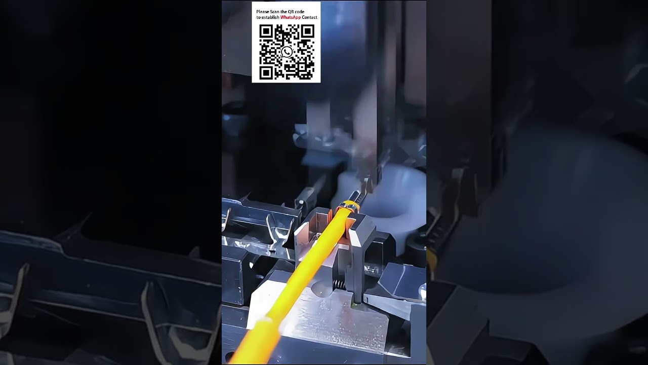 ماكينة تجريد وكبس الأسلاك شبه الأوتوماتيكية مع تغذية يدوية دقيقة