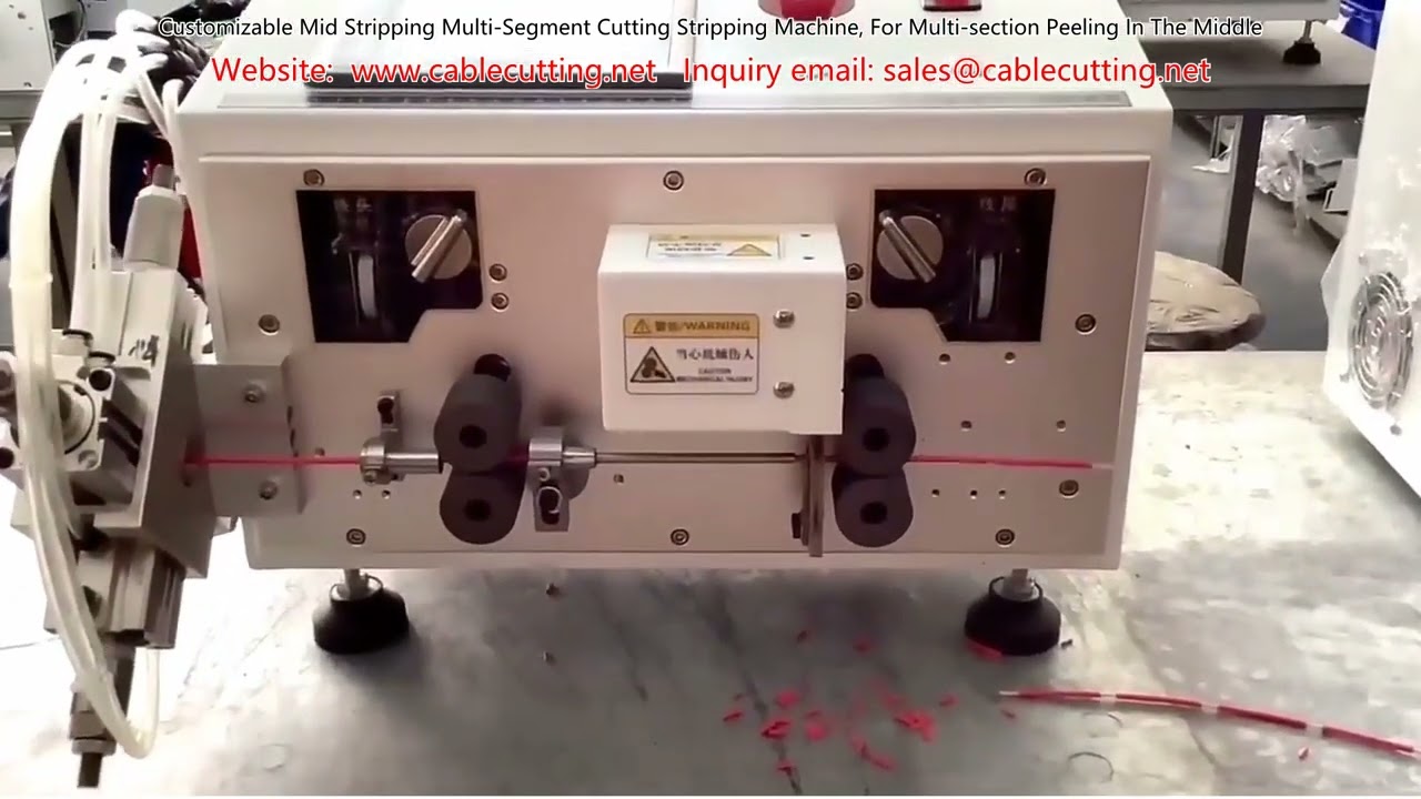 Customizable Mid-Stripping Multi-Segment Wire Cutting and Stripping Machine