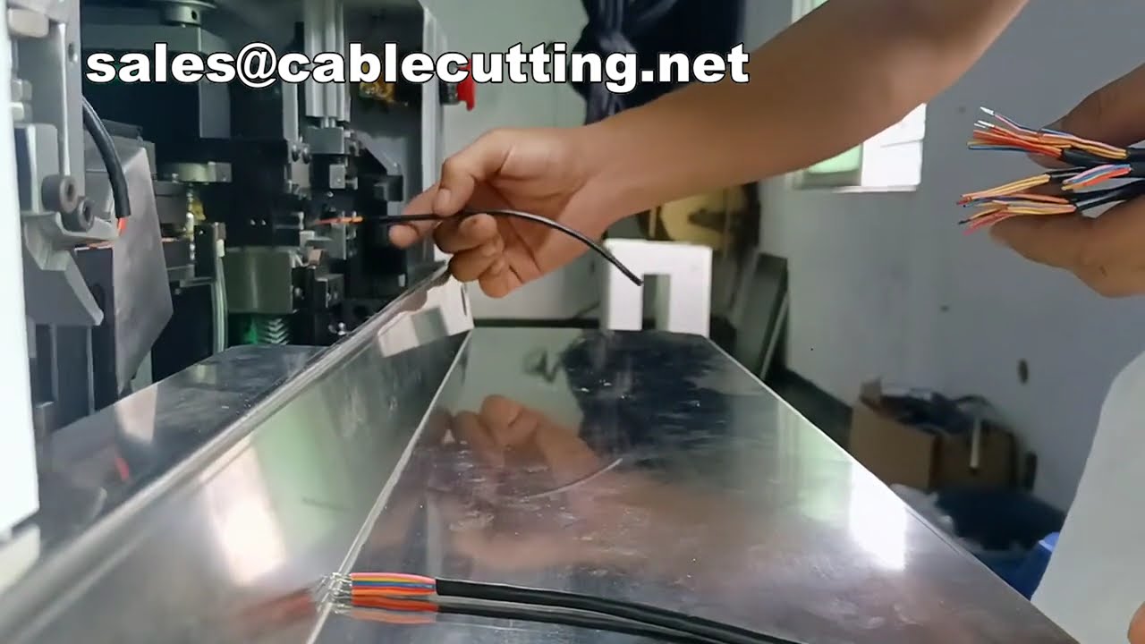 Multi-Core Wire Stripping and Tinning Machine 5-Core Demo