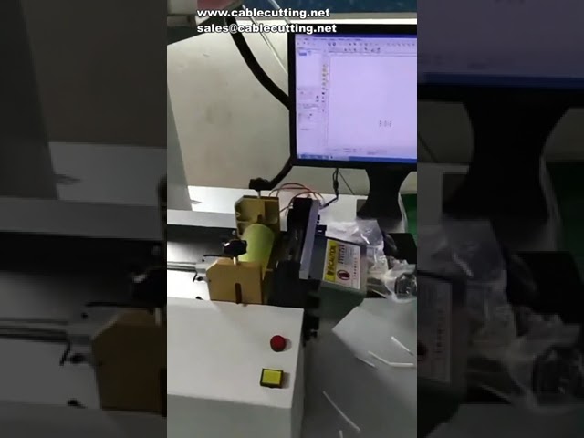 Laser Typing and Coding Pipe Cutting Machine for Heat Shrink Tubing