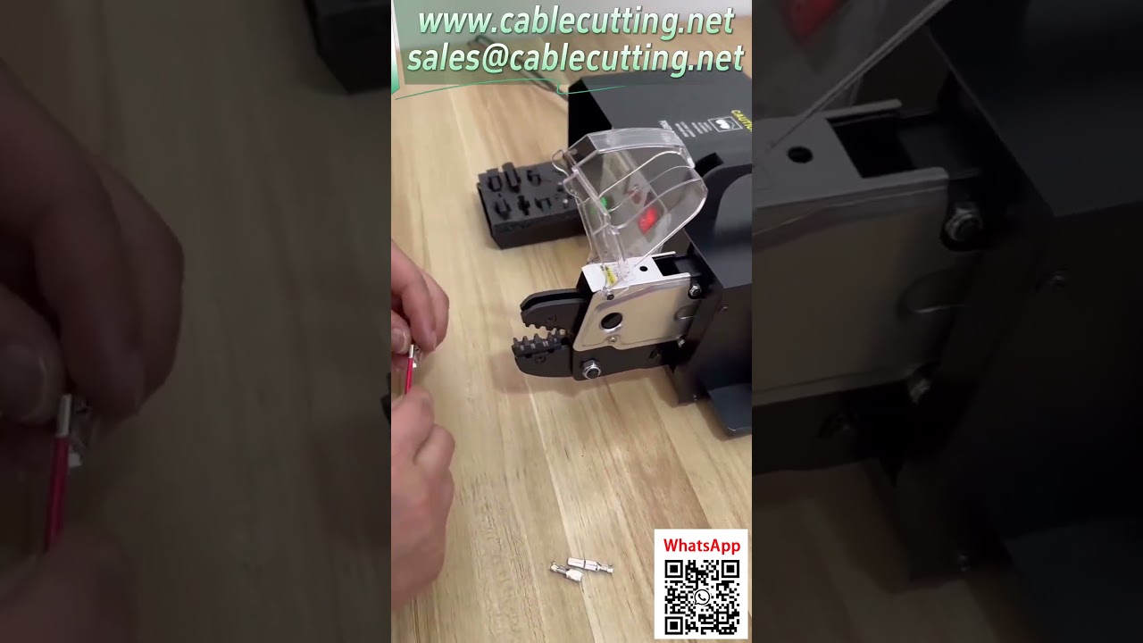 Terminal Crimping Machine - Spade Terminal Crimping Operation Demo