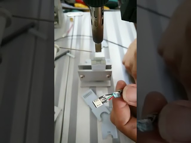 High Accuracy Type-C Cable Welding Machine for iPhone USB-A Head Automatic DIY Soldering