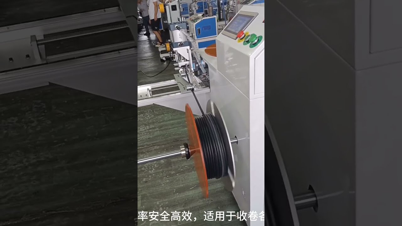 Electric Cable, AC Pipe, and Brake Line Meter Counting, Traversing, Cutting & Coiling Machine