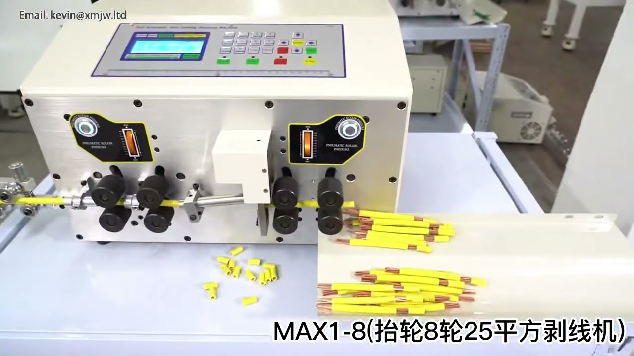 ماكينة تقشير وقطع الأسلاك SWT-508-MAX من 0.2 إلى 25 مم² - PVC، تفلون، مضفرة، ألياف زجاجية