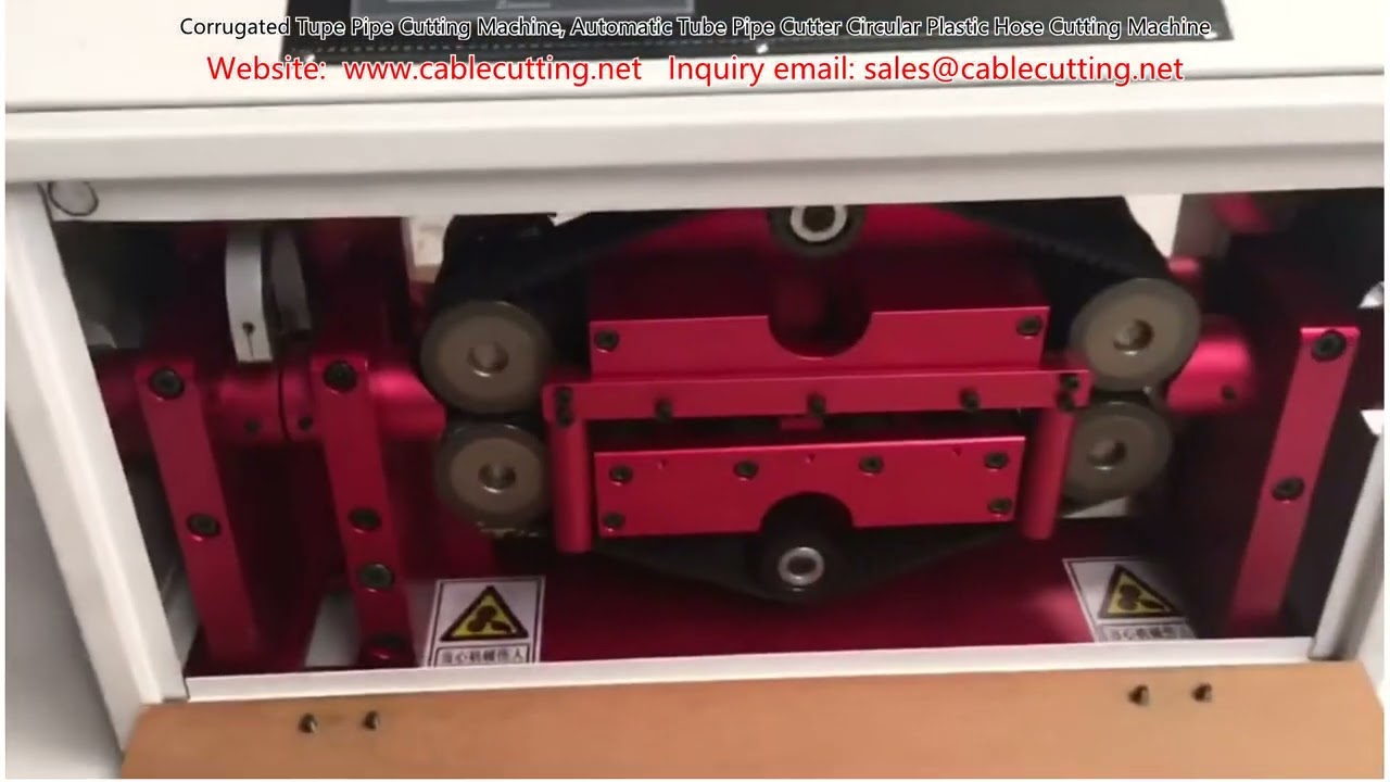Automatic Corrugated Tube Pipe Cutting Machine | Circular Plastic Hose Cutter