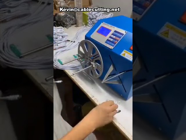 Automatic USB Data Cable Audio Earphone Cable Winding Tie Binding Machine