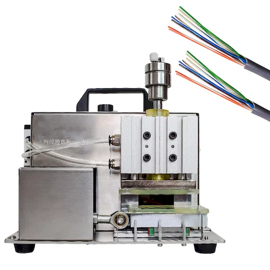 آلة تقويم كابلات الشبكة WPM-809D - فرشاة إزالة شبكة التدريع