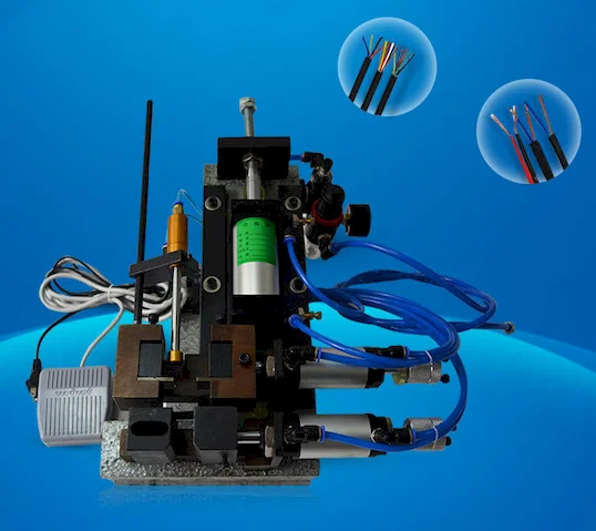 آلة تعرية أسلاك هوائية WPM-305 - آلة فرشاة سلك نصف آلية